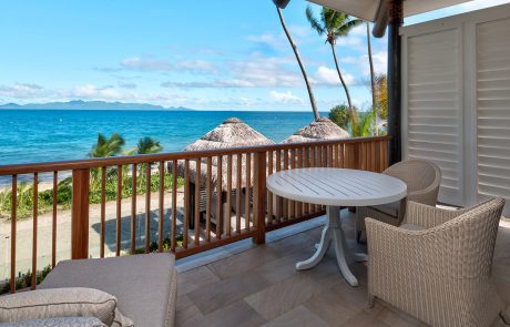 villa balcony with oceanview