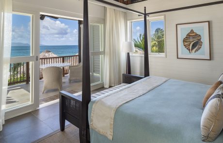 2 bedroom interior villa bedroom with oceanview
